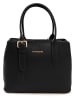 Lia Biassoni Leder-Henkeltasche in Schwarz - (B)33 x (H)25 x (T)11 cm