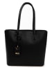 Lia Biassoni Leder-Schultertasche in Schwarz - (B)34 x (H)29 x (T)12 cm