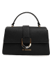 Lia Biassoni Leder-Henkeltasche in Schwarz - (B)25 x (H)16 x (T)8 cm