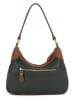 Anna Morellini Skórzana torebka "Sabbatina" w kolorze ciemnozielonym - 30 x 20 x 12 cm