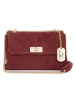 Anna Morellini Leder-Umhängetasche "Marchesa" in Bordeaux - (B)21 x (H)14 x (T)9,5 cm