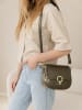 Mia Tomazzi Leder-Umhängetasche " Carracci" in Oliv - (B)23 x (H)18 x (T)7,5 cm