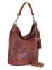 Mia Tomazzi Leder-Schultertasche "Benaco" in Braun - (B)28 x (H)31 x (T)15 cm