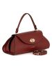 Mia Tomazzi Leren handtas "Bardelli" rood - (B)33 x (H)15,5 x (D)15 cm