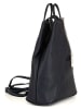 Anna Morellini Leren rugzak "Renata" in Dunkelblau- (B)24,5 x (H)30 x (D)7 cm