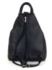 Anna Morellini Leder-Rucksack "Renata" in Dunkelblau- (B)24,5 x (H)30 x (T)7 cm