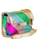 Anna Morellini Leder-Umhängetasche "Bettina" in Bunt - (B)22 x (H)19 x (T)8 cm
