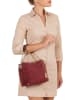 Anna Morellini Skórzana torebka "Ravenna" w kolorze bordowym - 25 x 21 x 13 cm