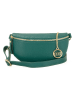 Mia Tomazzi Leder-Brustbeutel "Perugino" in Grün - (B)23 x (H)13 x (T)2 cm