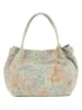 Mia Tomazzi Leder-Henkeltasche in Grün/ Bunt - (B)24 x (H)21 x (T)13 cm
