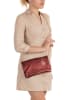 Mia Tomazzi Leren schoudertas bordeaux - (B)27 x (H)17 x (D)5 cm