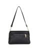 Mia Tomazzi Leder-Schultertasche "Ciovassino" in Schwarz - (B)26 x (H)18 x (T)10 cm