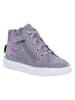 Richter Shoes Leder-Sneakers "Flora" in Grau/ Rosa