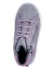 Richter Shoes Leder-Sneakers "Flora" in Grau/ Rosa