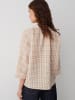 OPUS Blouse camel/wit