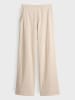 OPUS Spodnie "Mileni" w kolorze beżowym