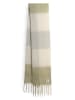 OPUS Sjaal "Ascottie" beige/groen