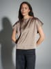 OPUS Blouse "Festiva" taupe