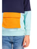 erima Sweatshirt "Leon" in Dunkelblau/ Hellblau/ Orange