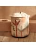 BELLA MAISON Wasmand "Abstract" beige/meerkleurig - (H)40 x Ø 36 cm
