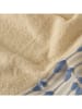 BELLA MAISON Badhanddoek "Tassel" crème/blauw - (L)150 x (B)90 cm