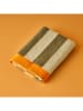 BELLA MAISON Handtuch ''Line'' in Grün/ Orange - (L)70 x (B)50 cm