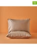 BELLA MAISON 2er-Set: Kissenhüllen "Basic" in Taupe - (L)50 x (B)70 cm