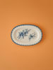BELLA MAISON Serviertplatte in Weiß/ Blau - (L)25 cm