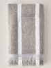 BELLA MAISON Handdoek "Ella" lichtgrijs - (L)90 x (B)50 cm