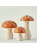BELLA MAISON Decoratiefiguur ''Mushroom'' lichtbruin/wit - (H)16 x Ø 9 cm