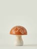 BELLA MAISON Decoratiefiguur ''Mushroom'' lichtbruin/wit - (H)8 x Ø 7 cm