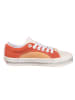 Vans Leder-Sneakers in Creme/ Orange/ Rot