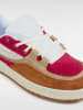 Vans Skórzane sneakersy "Speed LS" w kolorze różowo-jasnobrązowo-białym