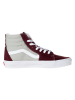 Vans Leder-Sneakers in Bordeaux/ Grau