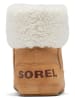 Sorel Skórzane botki zimowe "Explorer III" w kolorze jasnobrązowo-białym