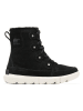 Sorel Leder-Winterboots "Explorer II" in Schwarz