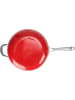 Laguiole 2-delige set: braadpan met deksel "Airlron" rood - Ø 28 cm