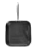 Laguiole Grillpan "Black Steel" zilverkleurig - (L)32 x (B)32 cm