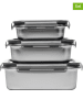 Laguiole 3er-Set: Frischhaltedosen in Silber