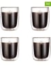 Laguiole 4er-Set: Kaffeebecher in Transparent - 100 ml
