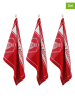 Laguiole 3-delige set: theedoeken "Collection Miel" rood - (L)70 x (B)50 cm