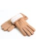 Kaiser Naturfellprodukte H&L Lammfell-Fingerhandschuhe in Beige