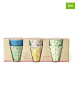 Rice 6-delige set: espressobekers meerkleurig - 80 ml