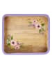 Rice Dienblad lichtbruin/paars/lichtroze - (L)34 x (B)30 cm