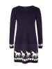 happy girls by Eisend Gebreide jurk donkerblauw