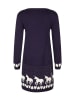 happy girls by Eisend Gebreide jurk donkerblauw
