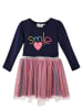 happy girls by Eisend Kleid in Dunkelblau/ Rosa