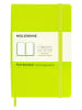 Moleskine Blanko Notizbuch in Limette - (B)9 x (H)14 cm