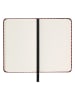 Moleskine Blanko Notizbuch ''Holiday'' in Schwarz/ Rot - (B)6,5 x (H)10,5 cm