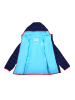 Peek U All-season doorgestikte jas "Cordelia" donkerblauw/turquoise